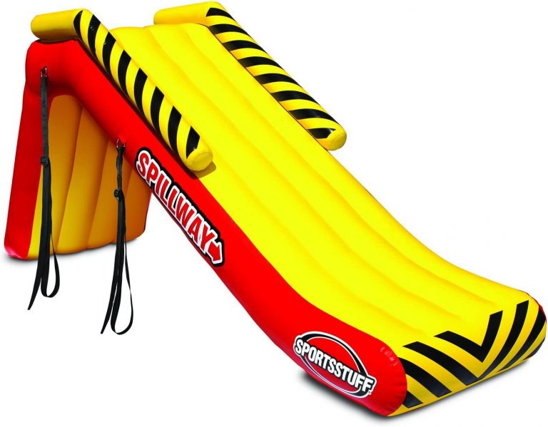 slide for pontoon boat Spillway Inflatable Pontoon Slide
